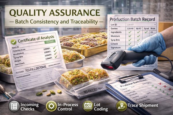 Quality Assurance: Batch Consistency and Traceability — Baklava Academy